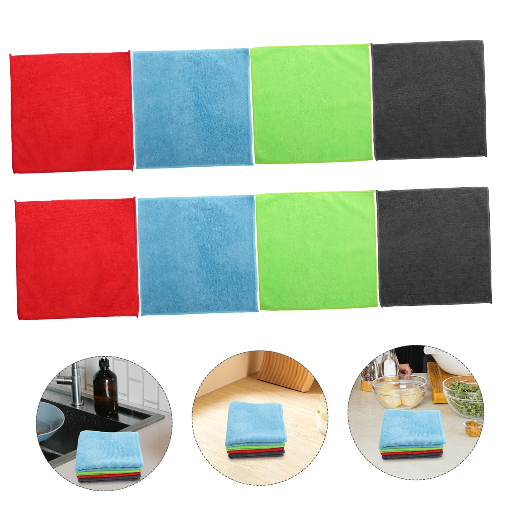 Anneome 24stücke Mikrofasertücher Für Und Auto Hochabsorbierende Reinigungstücher Für Küche Geschirr Und Fahrzeugpflege