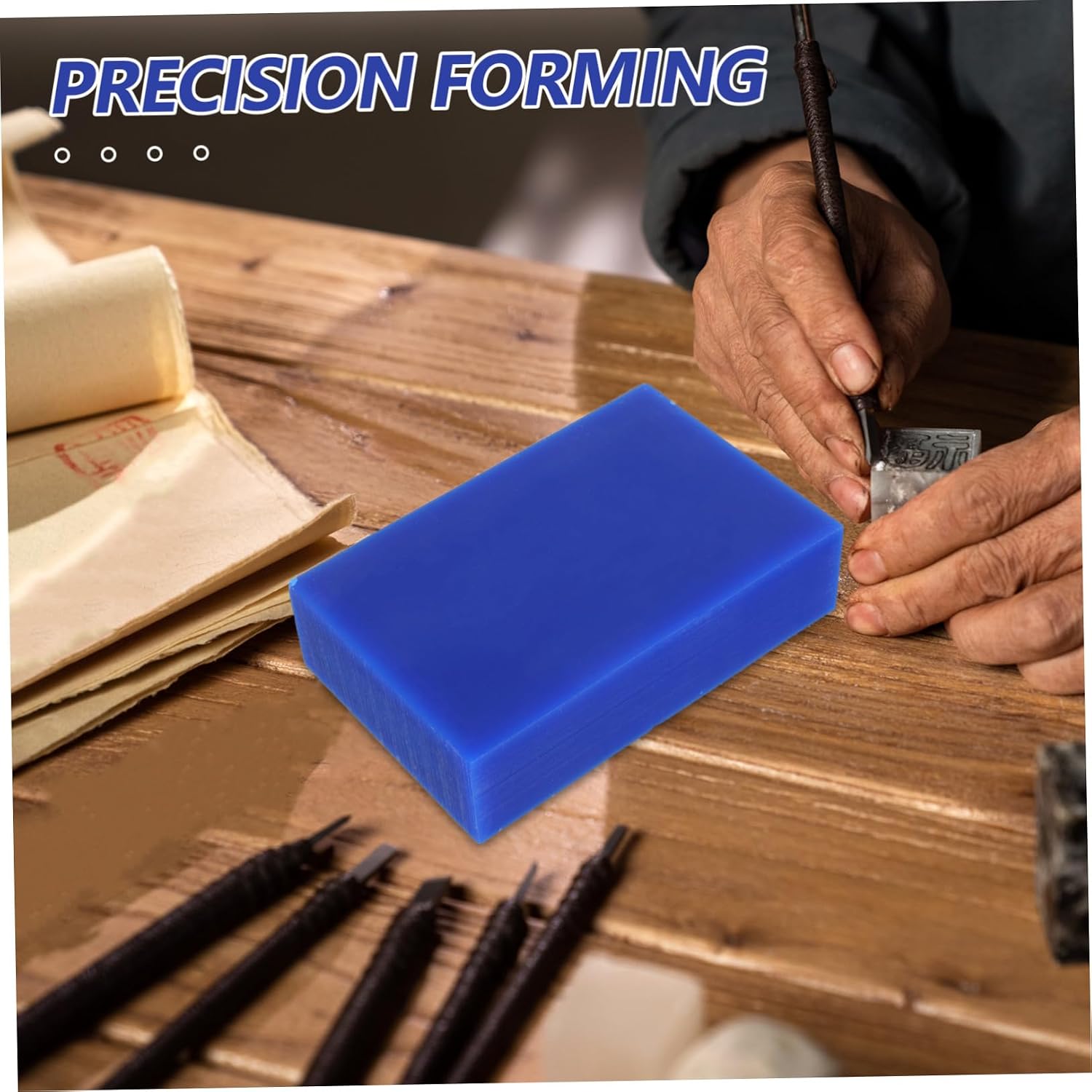 HINTRMENT Jewelry Casting Wax Block for Carving and Model Making Durable Blue Wax Brick for Jewelers for DIY Jewelry Crafting