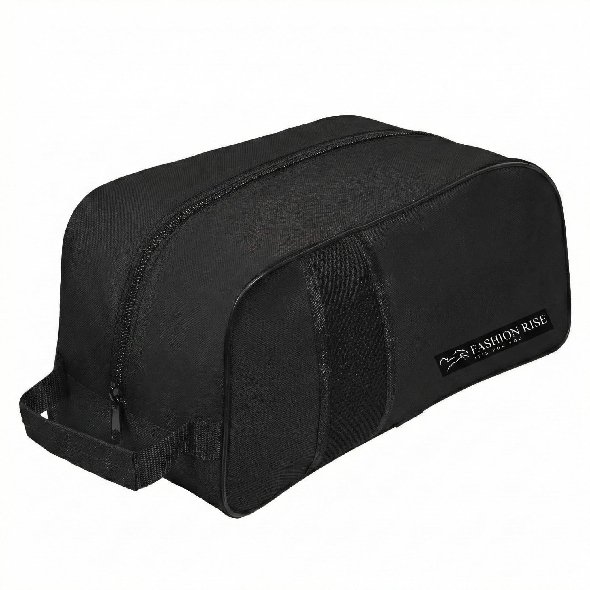 Waterproof Sports Boot/Shoe/Travel Bag for Football Cricket Rugby Golf Toiletry Gym for Boy/Girl Men/Women (Black)