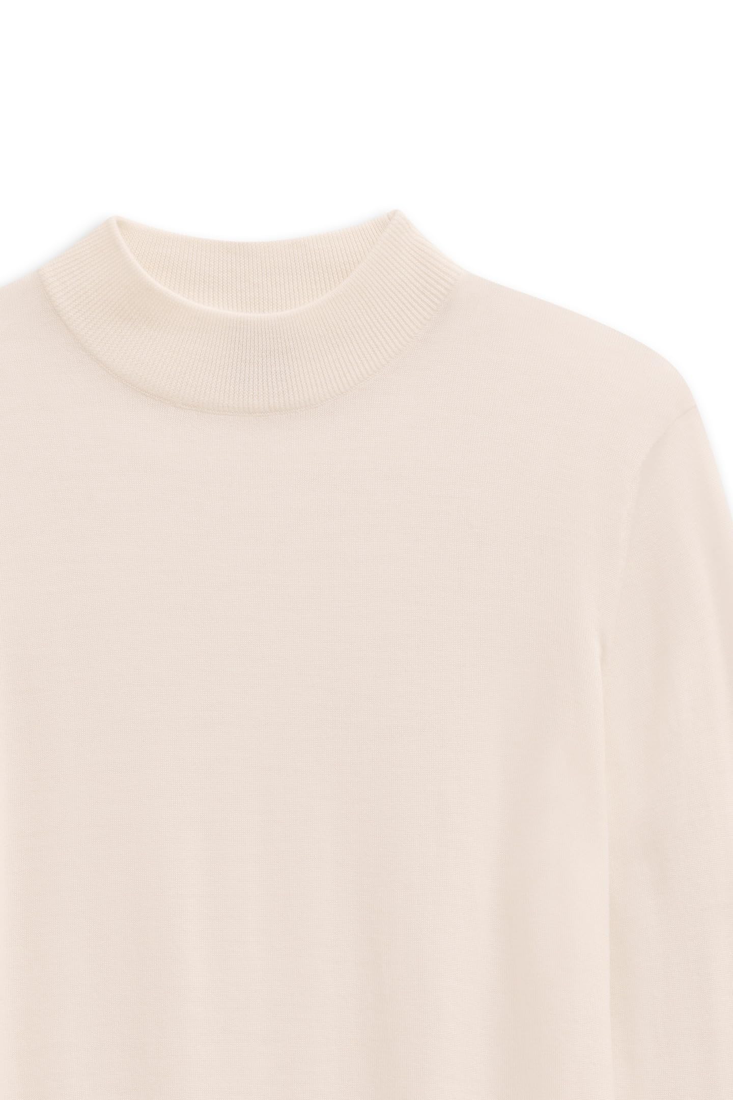 bugatti Herren Rollkragen Pullover 7700-85580D | Regular Fit Merino-Wolle-Seide-Mix Stehkragen luxuriös weich warm