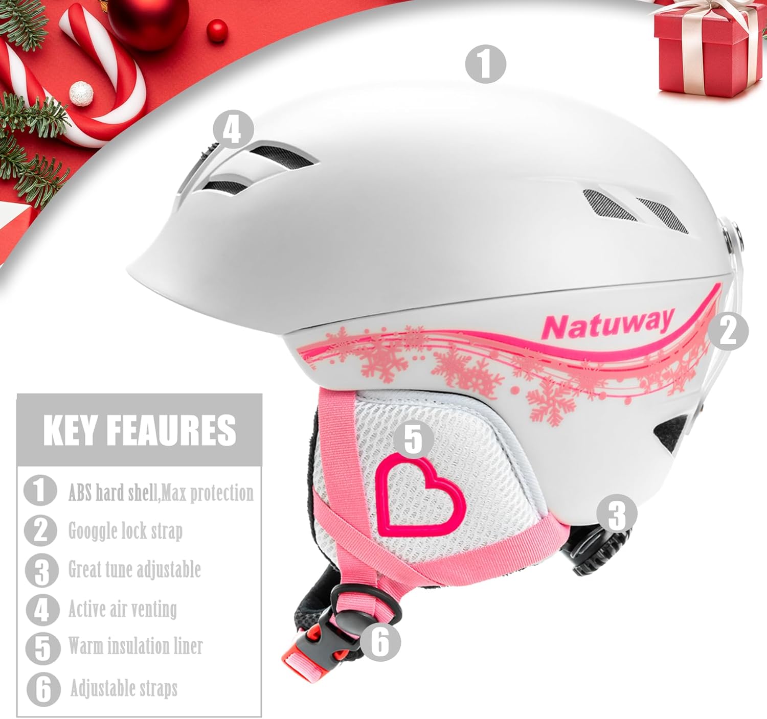 Kids and Toddlers Ski Helmet Snowboard Helmet and Goggles Combo Comfort Safty and Very Lightweight ASTM Certified for Boys,Girls and Young Skiers