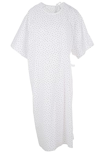 Miniatura 6 de Personal Touch Lazos superpuestos unisex en el cuello y la cintura para paciente en el cuello y la cintura, estampado de copos de nieve, talla