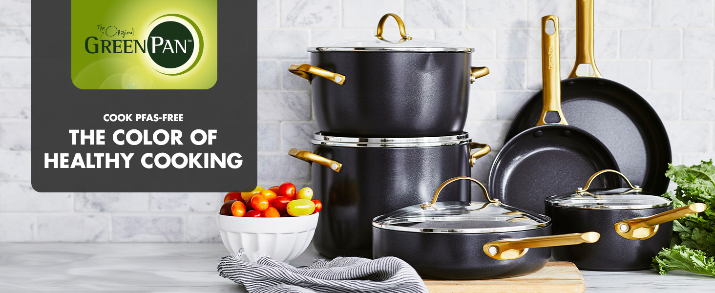 Amazon.com: GreenPan Hard Anodized Healthy Ceramic Nonstick 10
