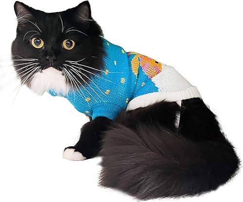 Miniatura 6 de Suéter de invierno para gatos ropa cálida para gatos