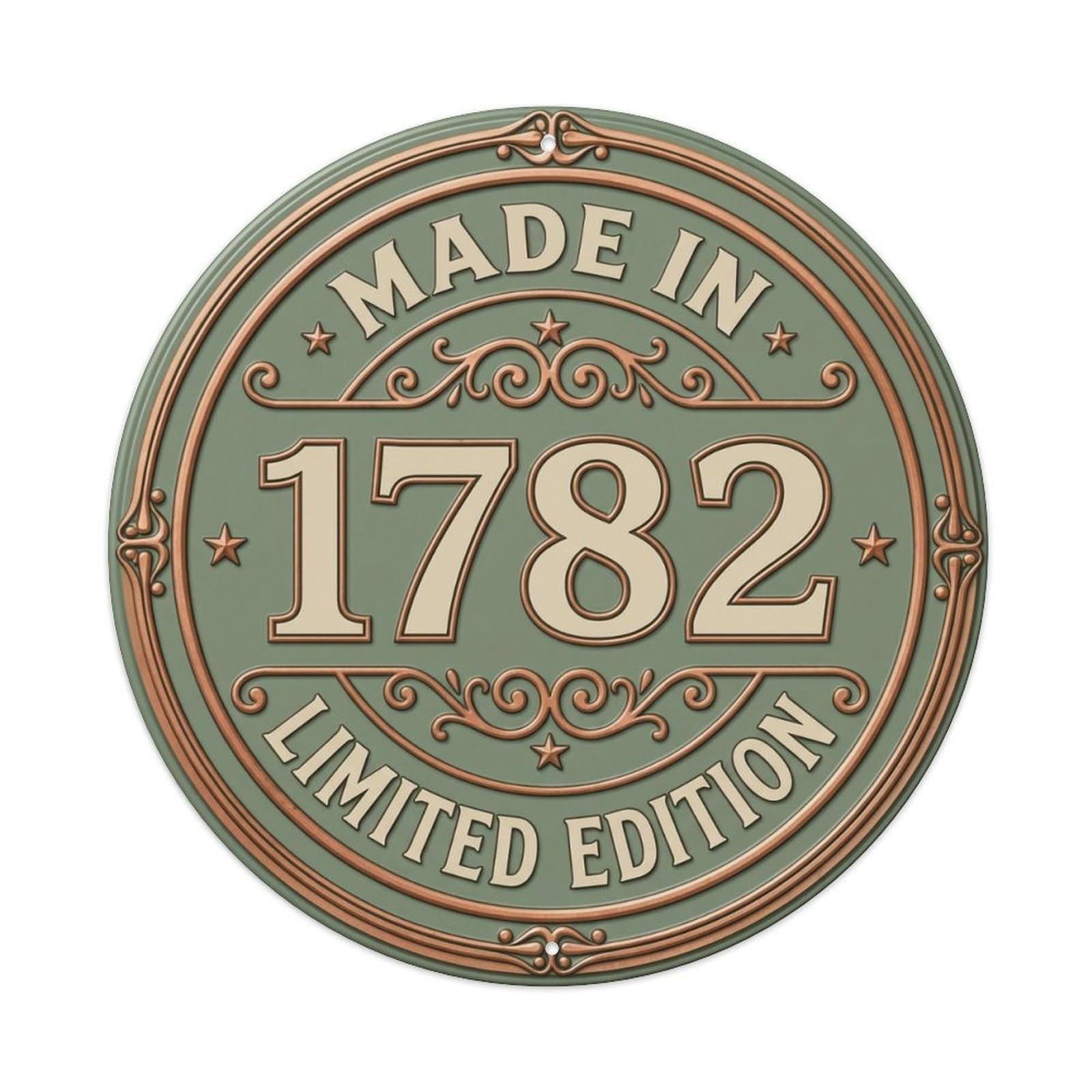Okahys 8X8inch(20X20cm) Made In 1782 Limited Edition Metal Tin Sign