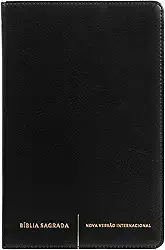 Bíblia Sagrada Slim NVI, Luxo, Capa Preta