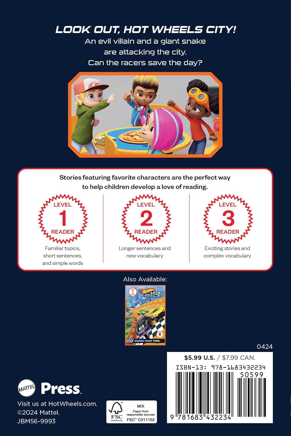 Hot Wheels Let's Race: Snake Attack! (Mattel Reader, Level 2)      Paperback – September 3, 2024