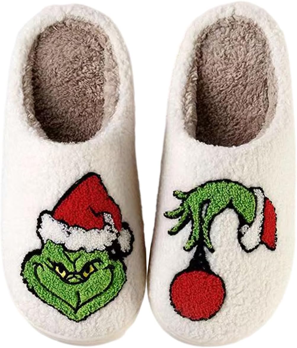 Cozy Christmas Reindeer Memory Foam Slippers Kuwait Ubuy