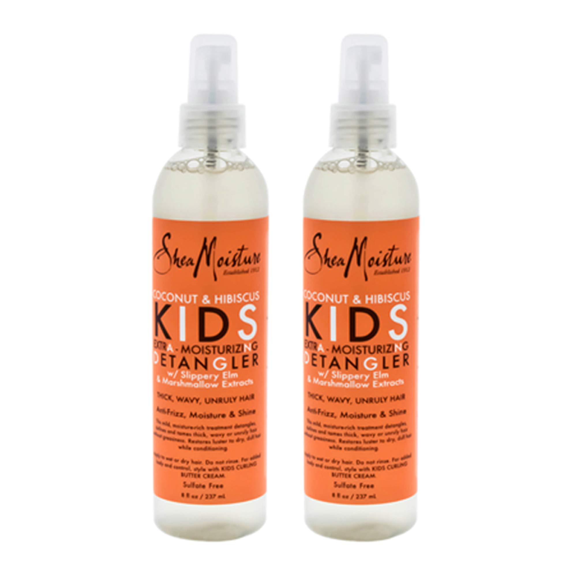 Shea Moisture Kids Detangler Coconut & Hibiscus 8 Ounce Pump (237ml) (2 Pack)