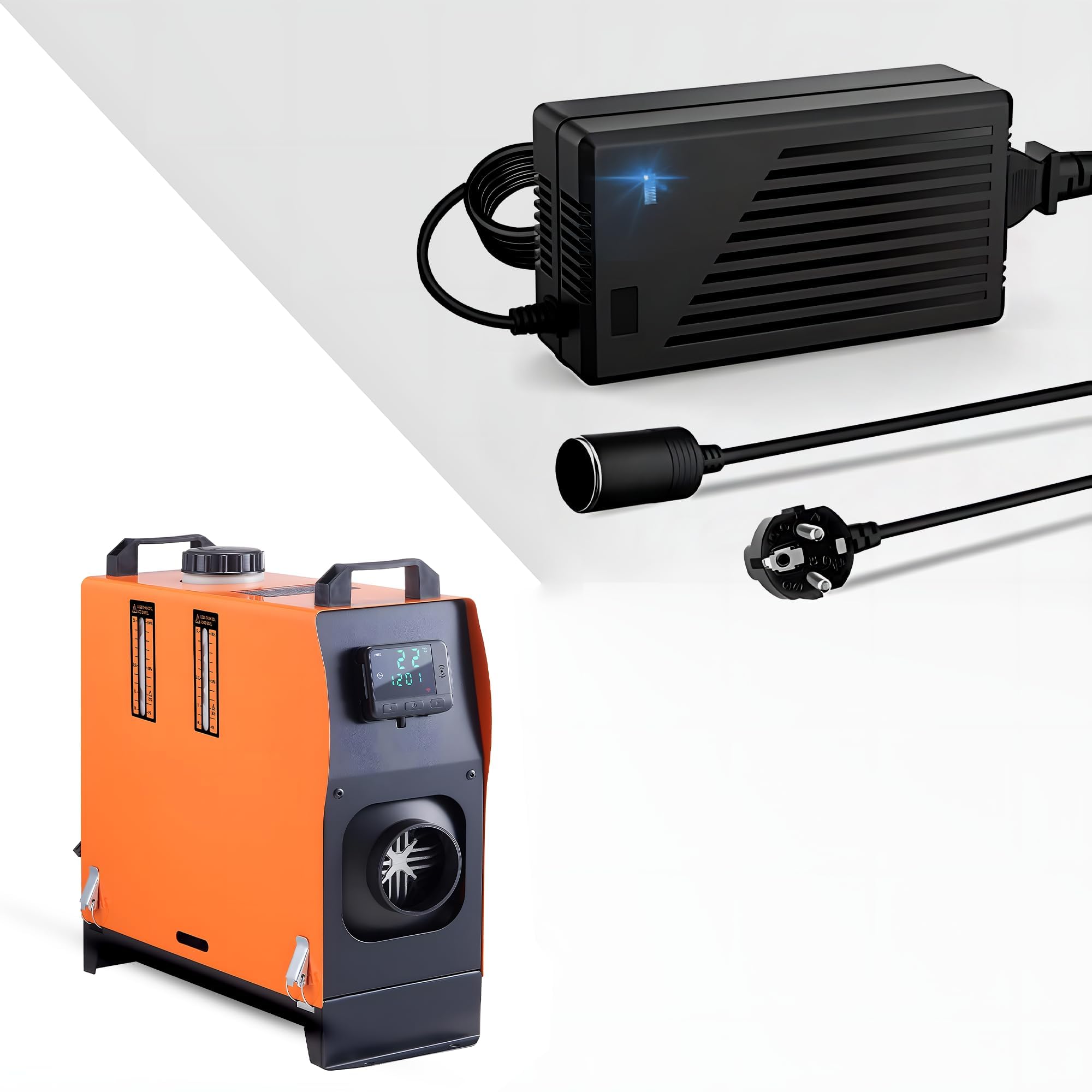 RGBER® | Spannungswandler | 230V auf 12V| 180W 240W| Ventilatorsystem| Zigarettenanzünder für Standheizung, Dieselheizung,Auto Kühlbox, Kompressor.