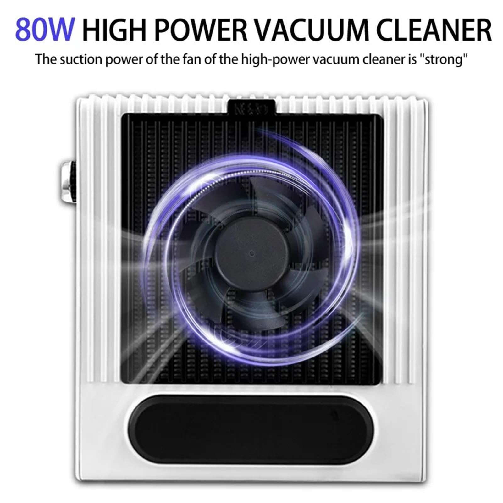 Odkurzacz do Paznokci, 80W Mocny odkurzacz do paznokci z filtrem Odkurzacz do paznokci do manicure Wyciąg do paznokci Usuń filtr Sprzęt do paznokci(Wit)