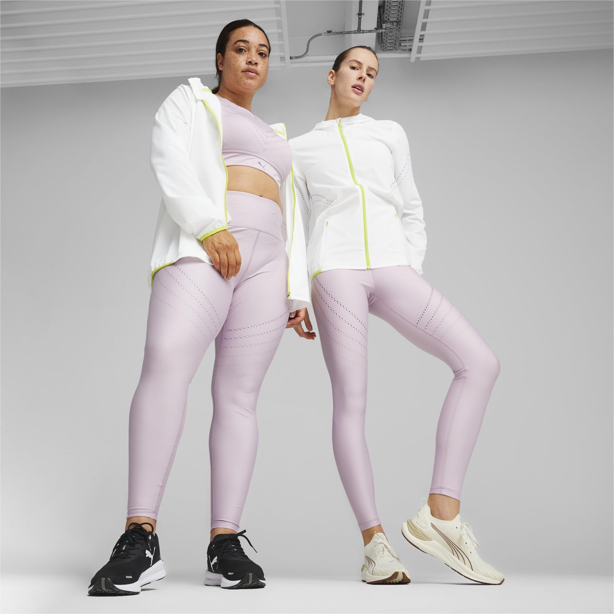 Puma Damen Run Ultraweave Hooded Jacket Laufbekleidung Laufjacke Puma White - Weiß S