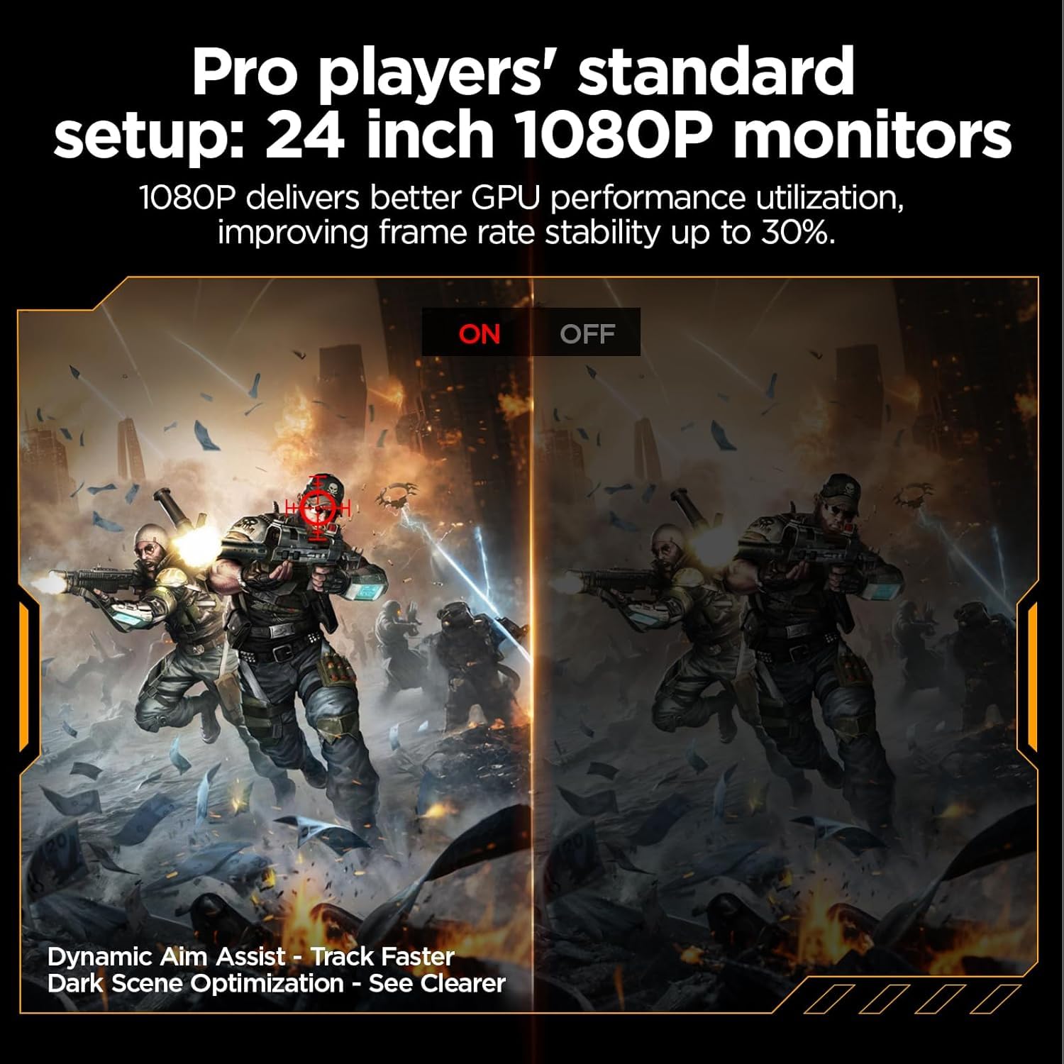 KOORUI G2411P 24 Inch Gaming Monitor,200Hz, IPS, Full-HD 1080P, 1ms, Adaptive Sync, VESA Mountable, HDMI/DP, Low Blue Light, 99% SRGB
