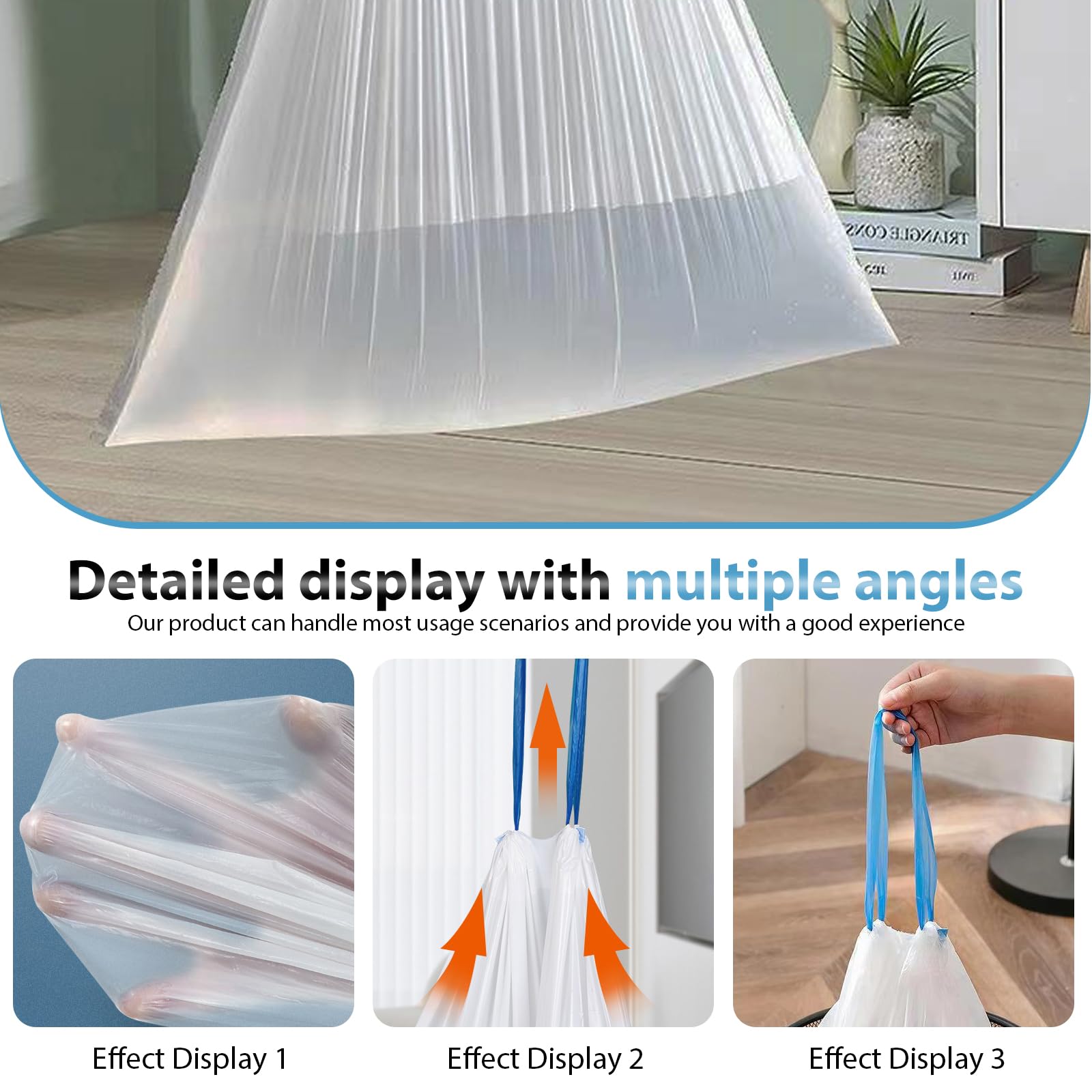 Sacchetti Per Lettiera Gatti Con Maniglia - 90 Pezzi, 6 Rotoli - Resistenti E Autopulenti - Foto 2