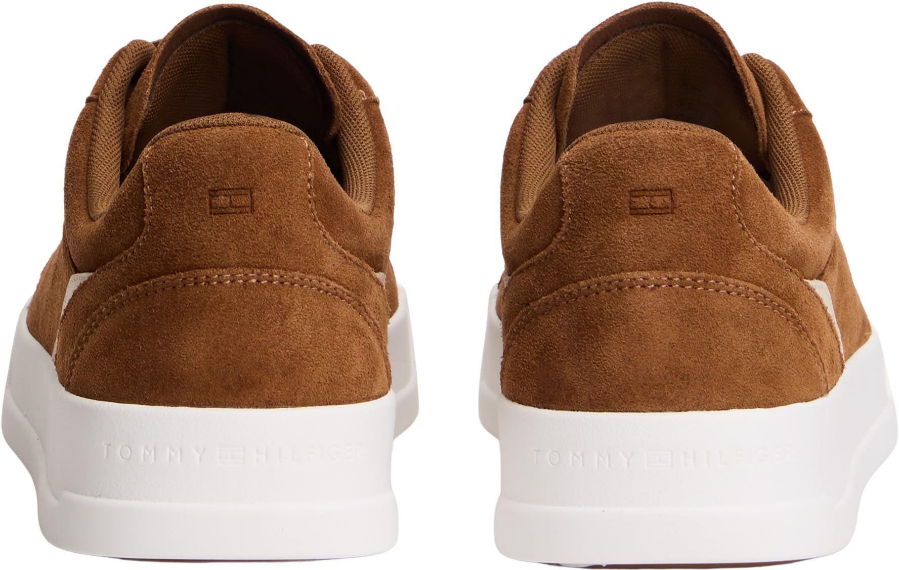 Tommy Hilfiger Herren Court Sneaker Premium aus Leder, Braun (Coconut Grove), 40 – Ansicht 2