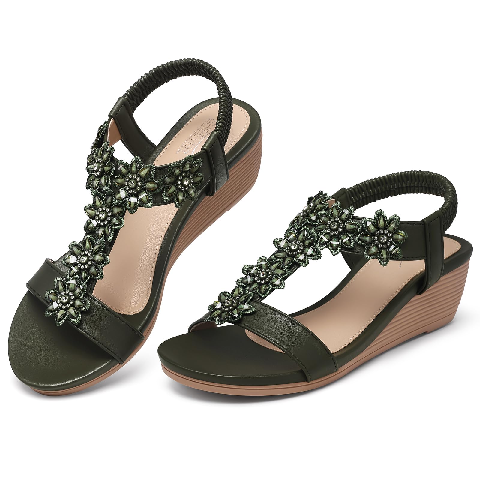 Wedge Sandals for Women Dressy: Summer Platform Comfortable Low Wedges Womens Sandal