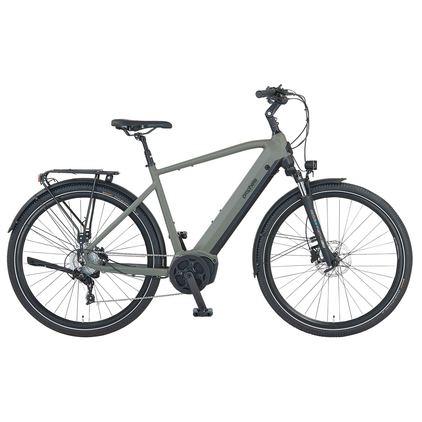 Prophete esploratori, E-Bike Uomo, Grigio Muschio Opaco/Nero Opaco, Normale