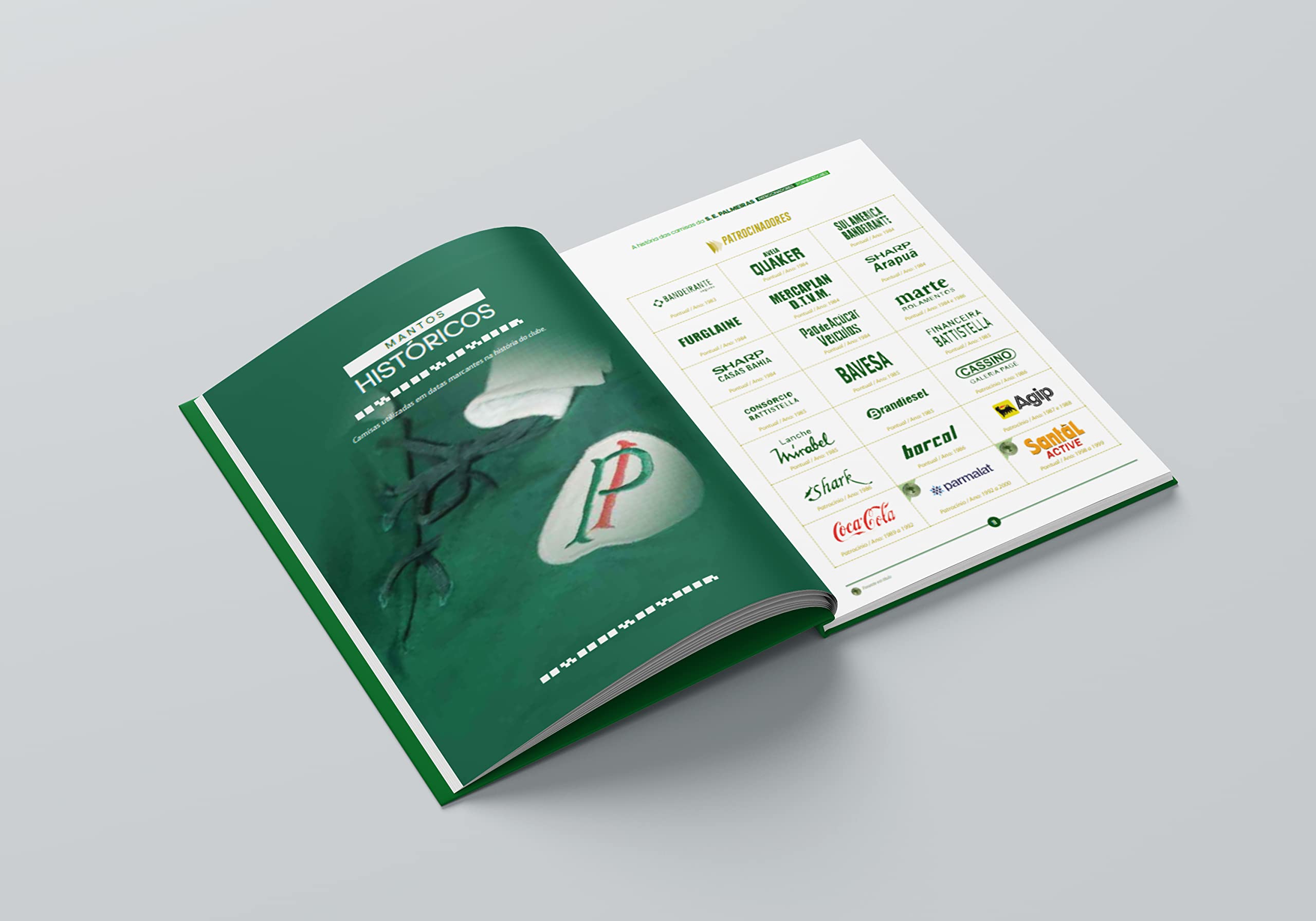 Palmeiras lança livro sobre a história de todas as suas camisas