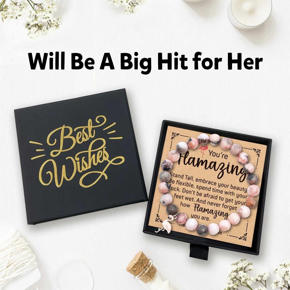 Funny Beaded Stretch Bracelets Gifts for Her Women Sister Friend - Image 6