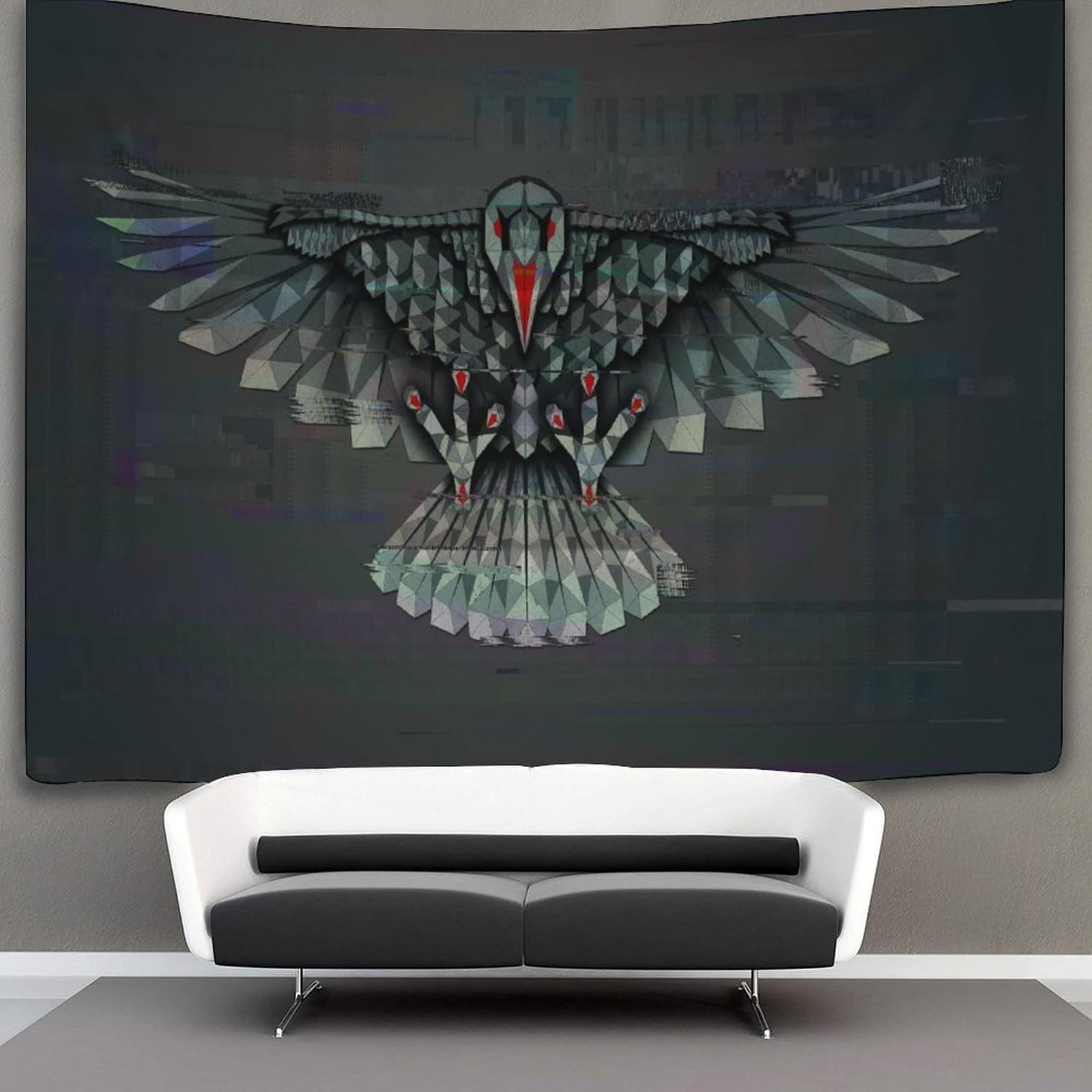 kaiyun Artistic Crow Tapestry Holidays Wall Hanging Bedroom Home Decor 70cmx100cm