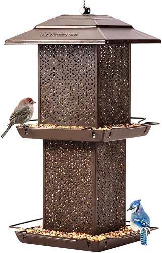 HouseSapp Bird Feeders for Outdoors Hanging - 6lb Large Capacity