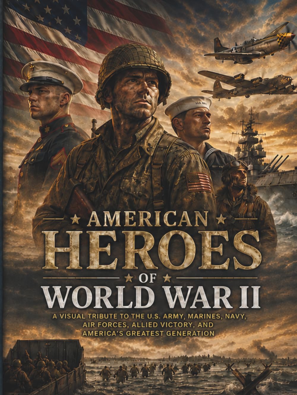 American Heroes World War II idée cadeau livre histoire militaire US Army