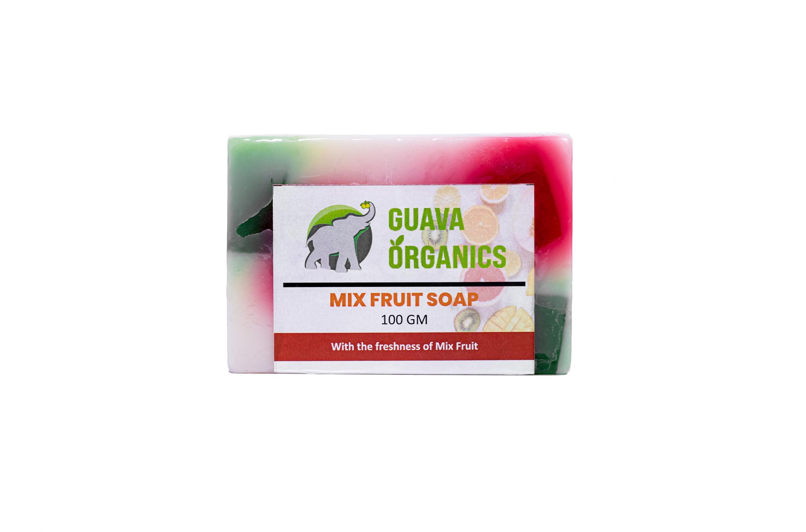 Guava Organics Mixed Fruit Soap | Real Fruit Soap | Keeps Skin Fresh for Longtime