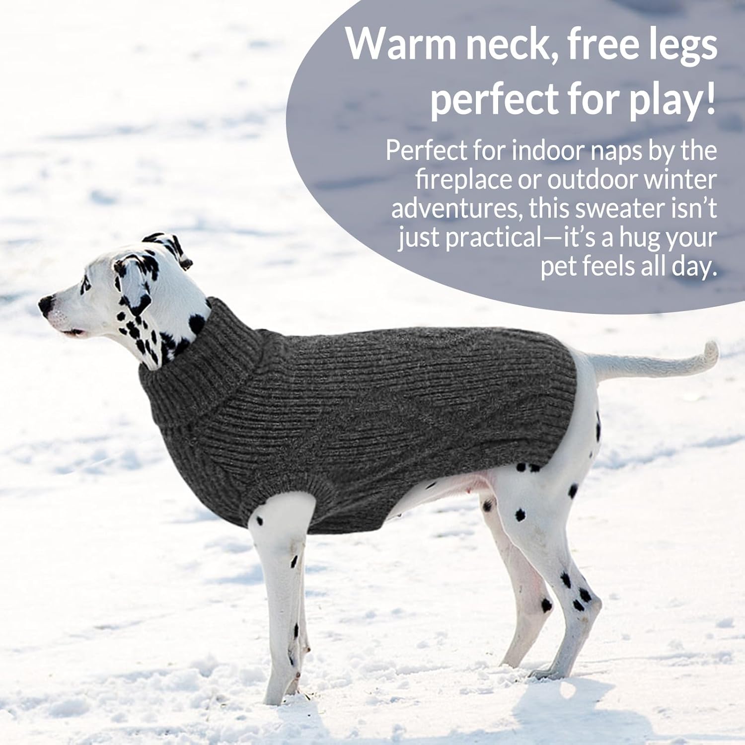 Dog Sweater Pullover, Cable Knit Dog Christmas Sweater, Dogs Sweaters for Small Medium Large Dogs with Harness Hole,Puppy Sweaters Boy Or Girl(Grey XL)