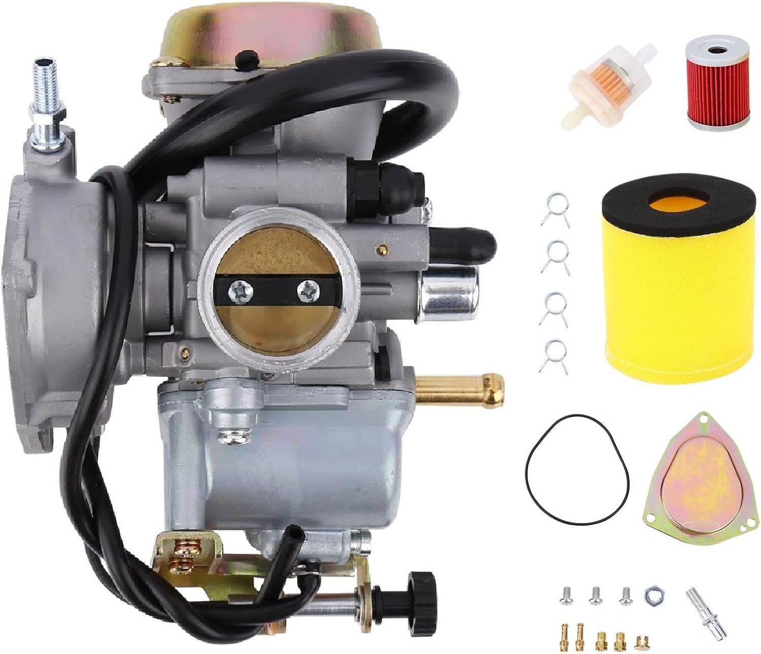 Ozark 250 Carburetor Fits Suzuki LT-F250 Ozark 2002-2009 2012-2014, LT-Z250 QuadSport Z 2004-2009, Replace# 13200-21G10 13200-05G22