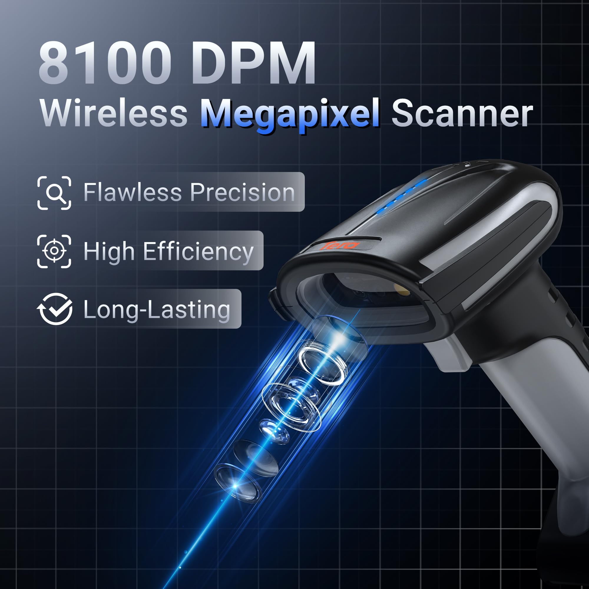Snapklik.com : Tera Pro Barcode Scanner Wireless DPM: 2025 Fully ...