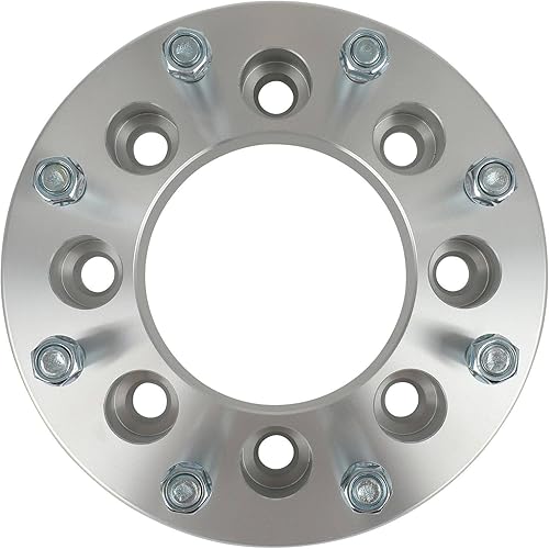 Miniatura 9 de AINTIER 4 adaptadores de espaciadores de rueda de 2 pulgadas 8x170 a 8x200, centrados en orejetas, 8 lengüetas, 14x1.5, 4.921 in, compatible con