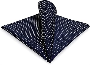 S&W SHLAX&WING Pocket Handkerchiefs for Men Business Points Large for Suit Jacket