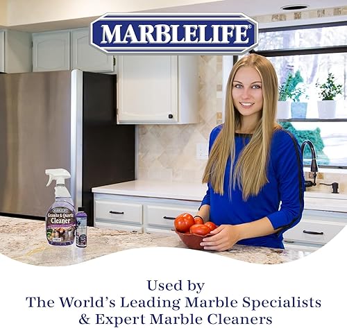 Miniatura 7 de Kit de limpiador de granito y cuarzo, limpiador en aerosol listo para usar de 32 onzas + repuesto de concentrado de 4 onzas, limpiador diario de