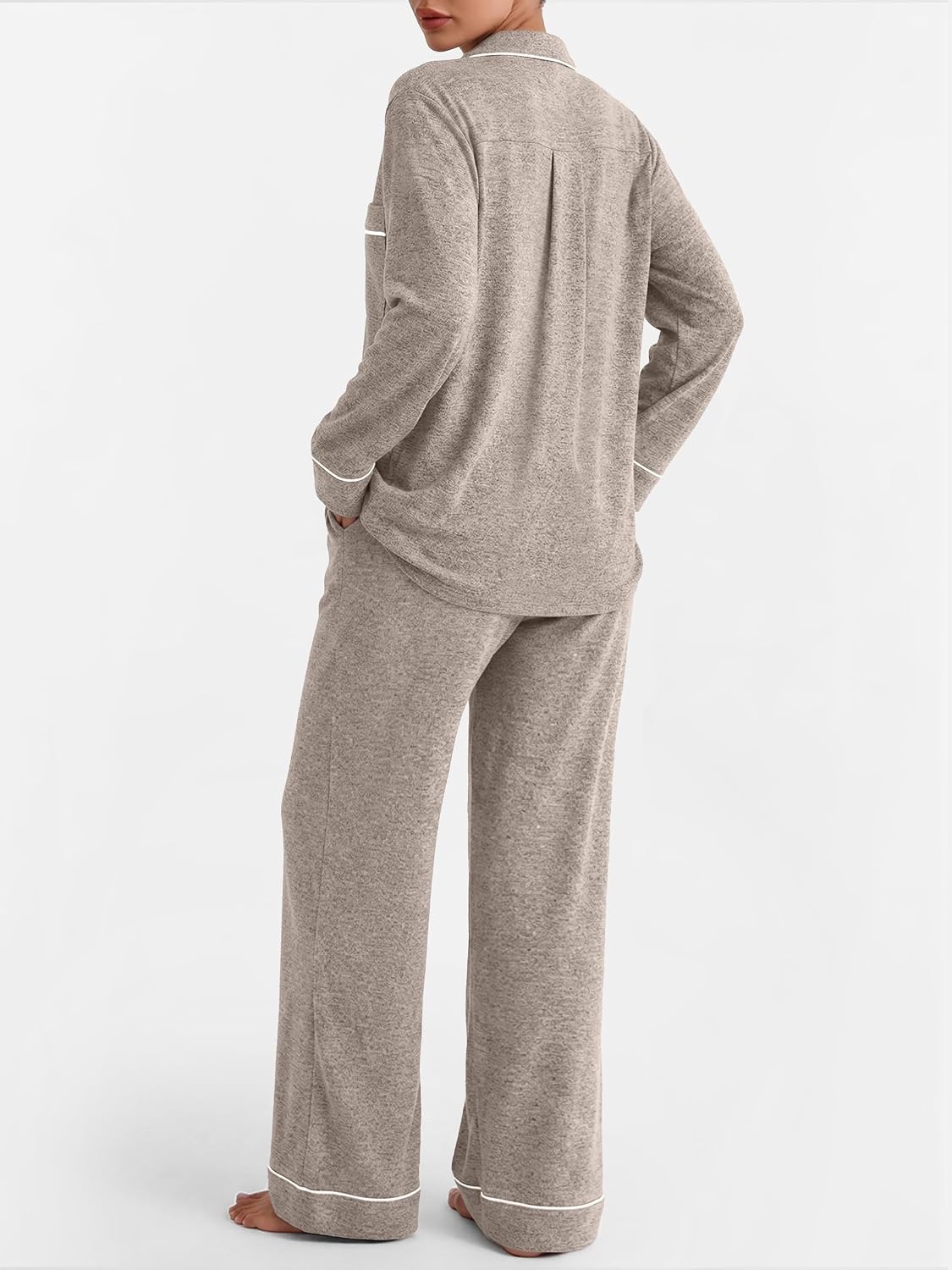 LILLUSORY Women's Long Sleeve Pajama Sets Lounge 2 pieces 2026 Fall image 4