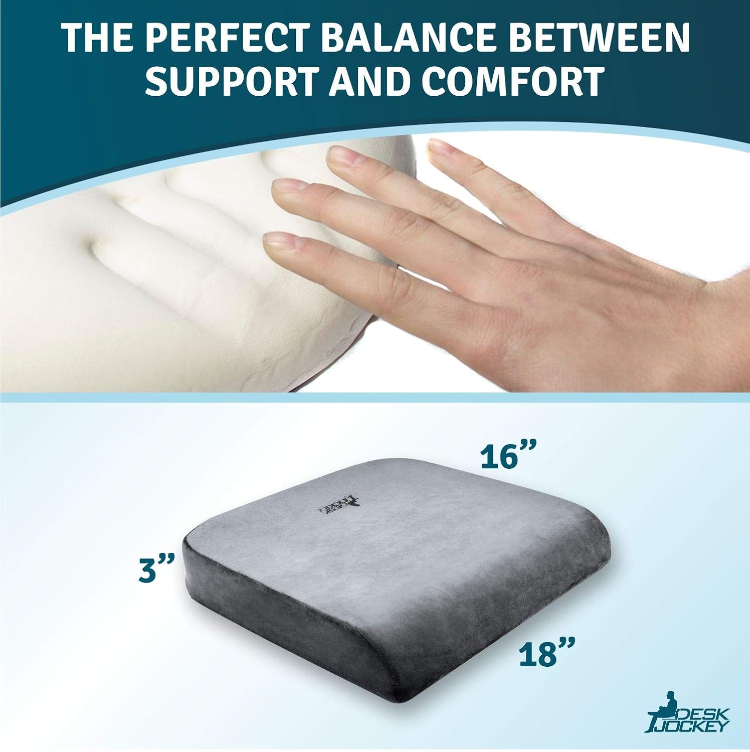 Buy Desk Jockey Extra Large Seat Cushion Clinical Therapeutic Grade Orthopedic Wheelchair Office Chair Cushion Users 200 To 500lbs Super Dense Bariatric Cushion Online In Vietnam B0182g5mw4