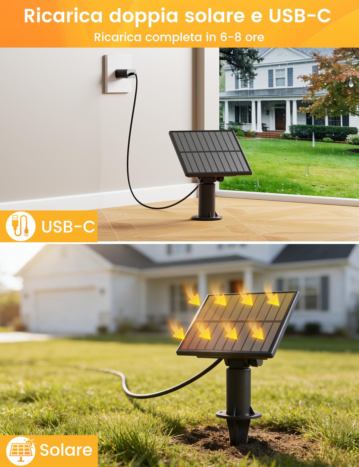 ZOTOYI Catena Luminosa Solare da Esterno 9m, 10+1 LED G40 Tenda Luminosa a Energia Solare con Pannello Regolabile e USB, per Illuminare Balcone e Giardino con 4 Modalità, IP65