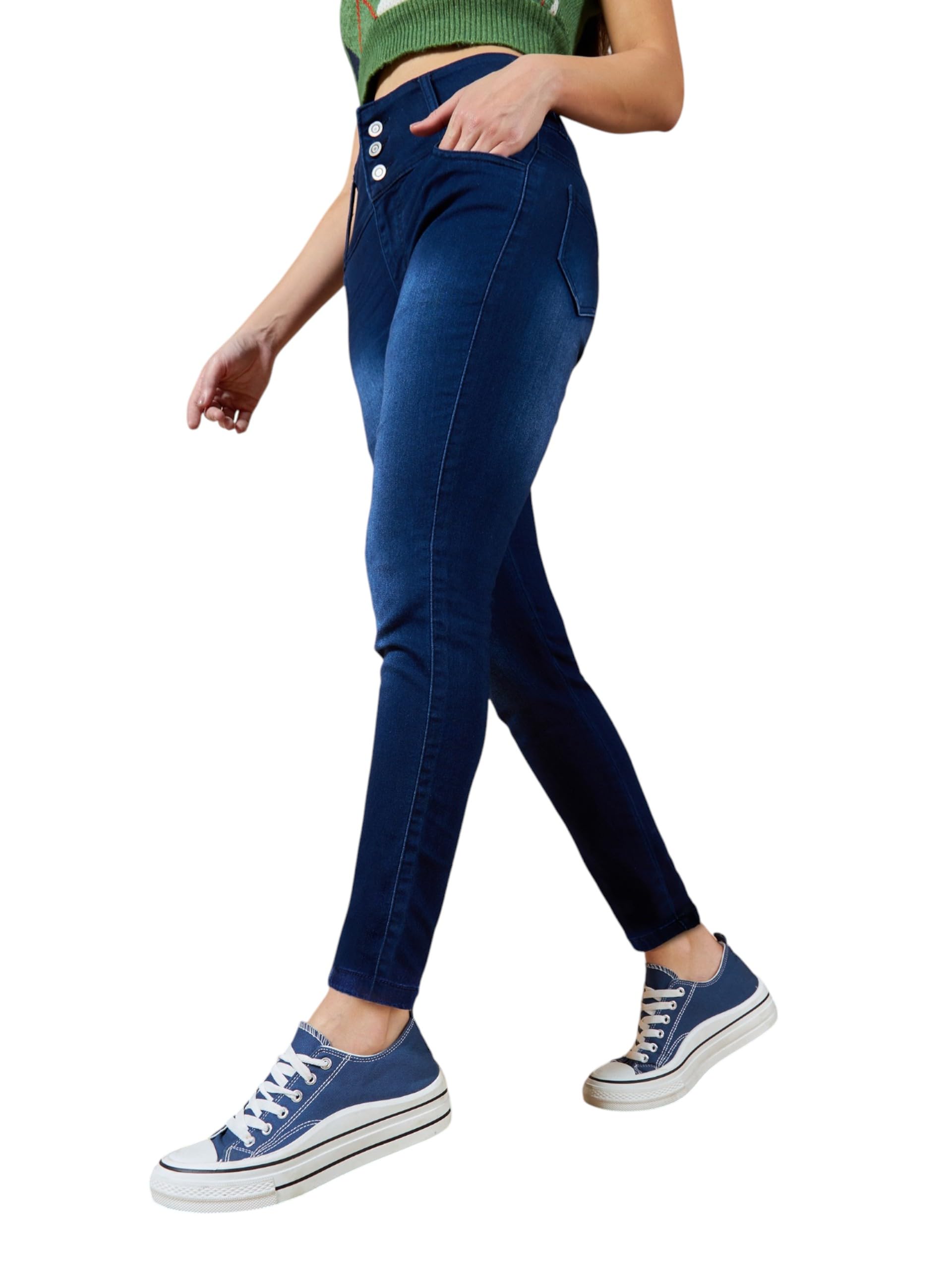 Miss Chase Women's Skinny Fit High Rise Jeans