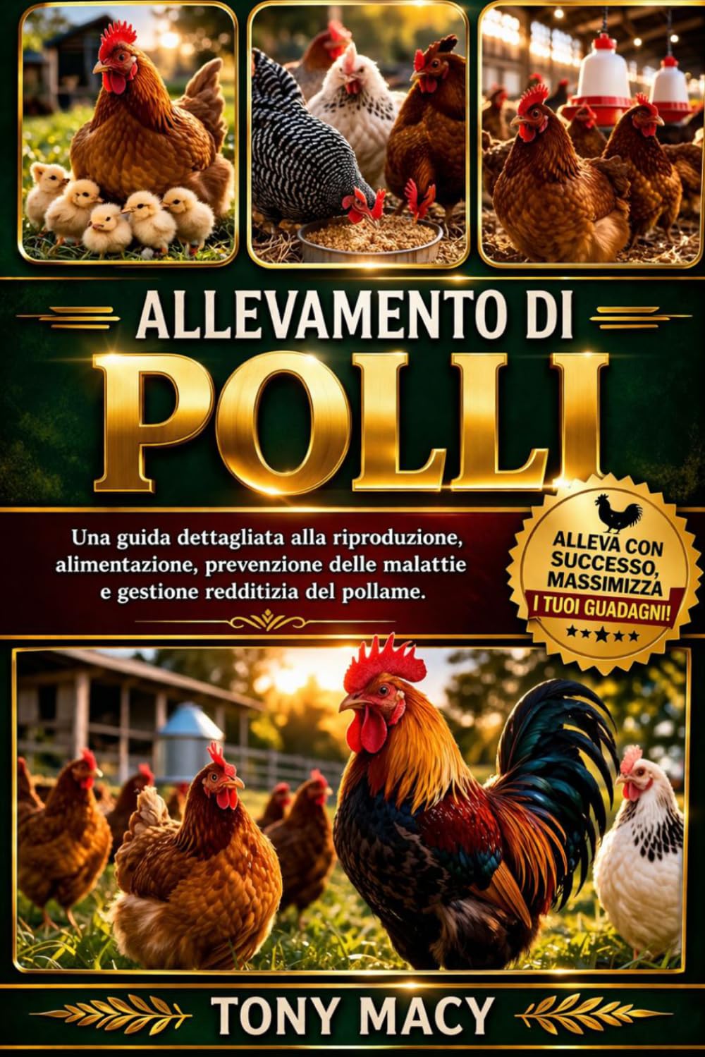 ALLEVAMENTO DI POLLI: Una guida dettagliata alla riproduzione, alimentazione, prevenzione delle malattie e gestione redditizia del pollame.