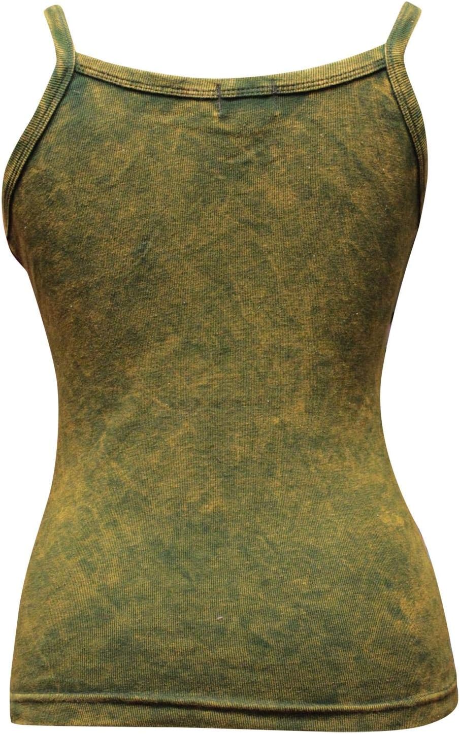 Shopoholic Fashion Women Cotton Hippy Razor Cut Vest Top Floral Embroidery Summer Sleeveless Tank Top - Image 8