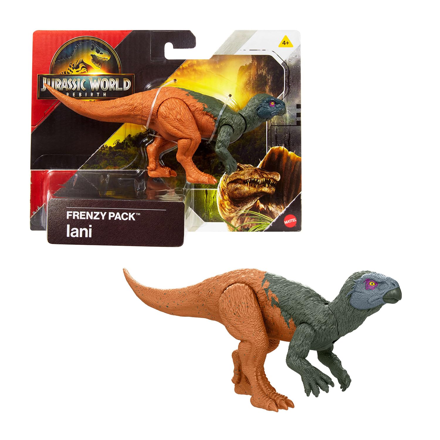 Jurassic World Rebirth: Frenzy Pack, Iani, Dinosaur Digital Toy Mattel JCL52, Multi-coloured