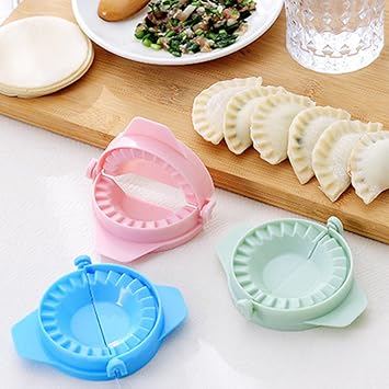 3 Pcs Dumpling Mold Tools Coloured Dumpling Molds Manual Chinese Dumpling Pasty Molds for Family Gathering Picnic Christmas Thanksgiving New Year's Day,Gyoza Wrappers,Dumplings Maker