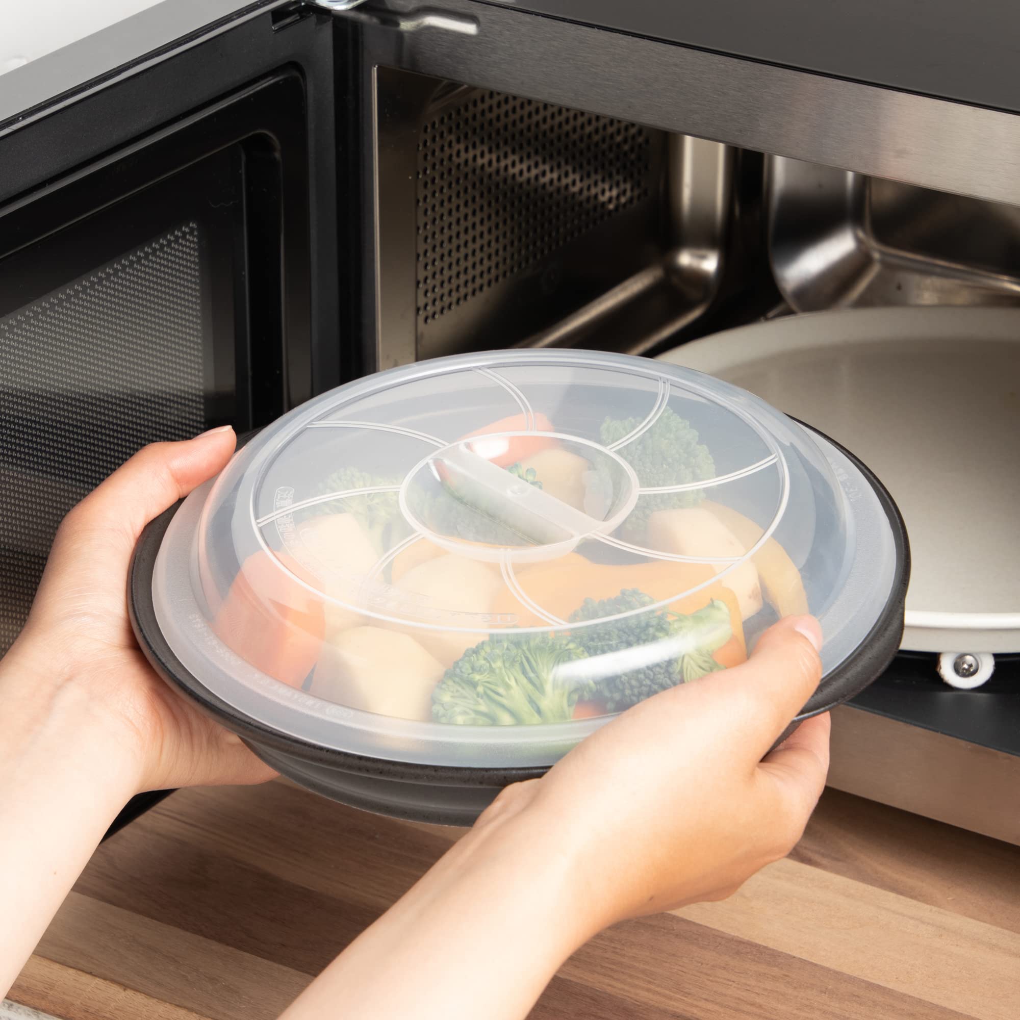 Amazon｜金陶苑 電子レンジで調理 マイクロ・クック ブラック 耐熱陶器