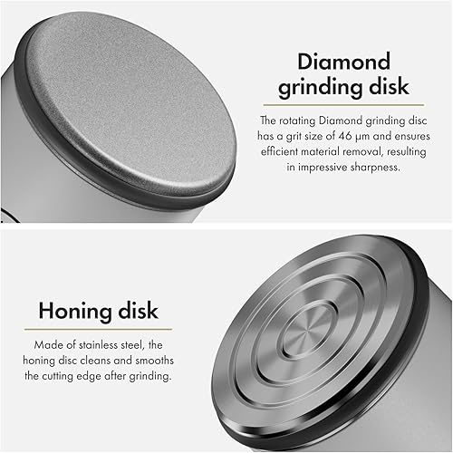 Miniatura 4 de HORL Afilador de cuchillos rodantes de crucero diseñado en Alemania para borde recto y cuero