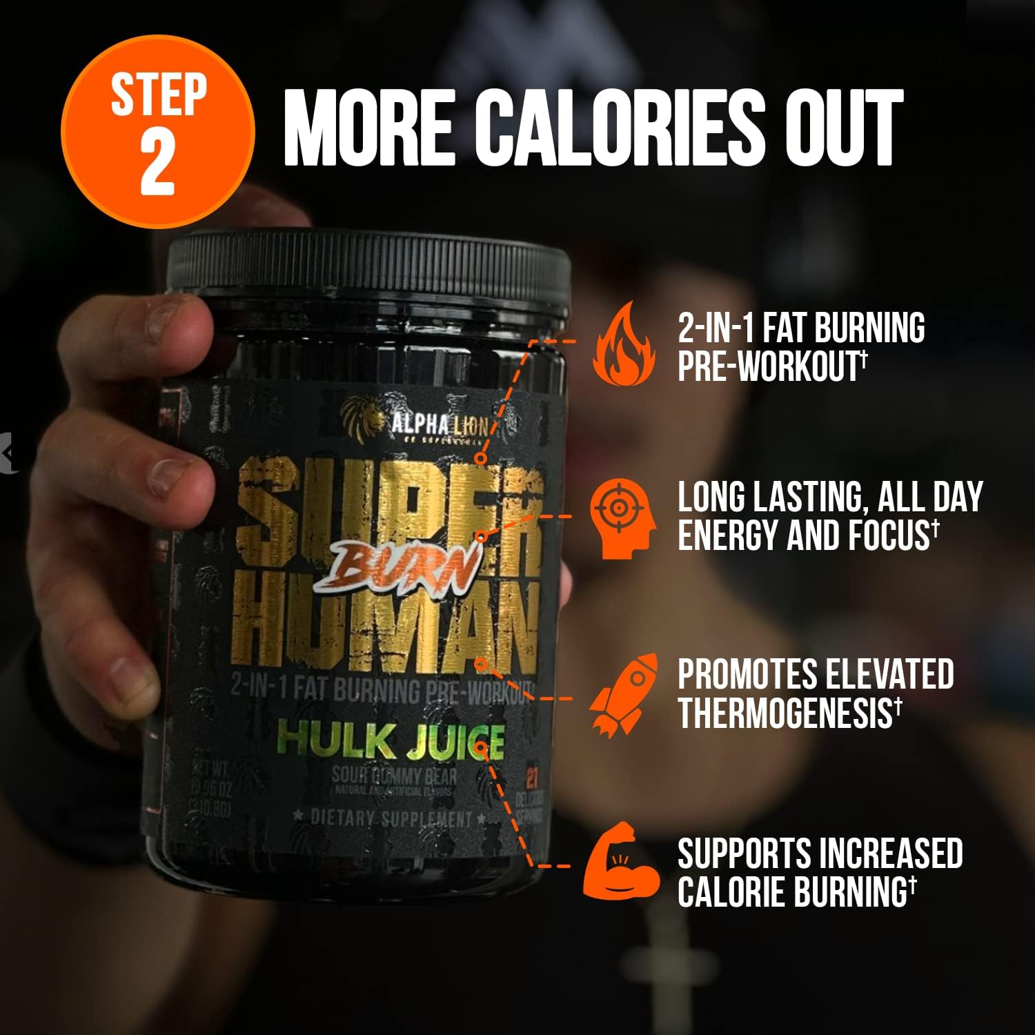 ALPHA LION Dad BOD Destroyer Supplement Stack, Fat Loss Support for Men, Helps Build Lean Muscle, Improves Sleep & Recovery, Superhuman Burn + Cravings Killer + Night Burn Supplements - Smurf Juice : Health & Household