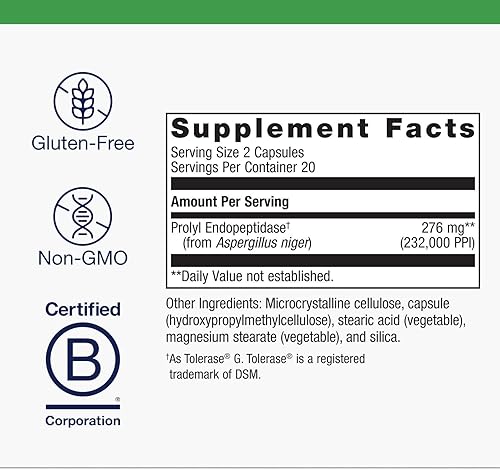 Miniatura 9 de Metagenics SpectraZyme Gluten Digest - Apoyo específico para la descomposición enzimática del gluten* - 90 cápsulas - 45 porciones