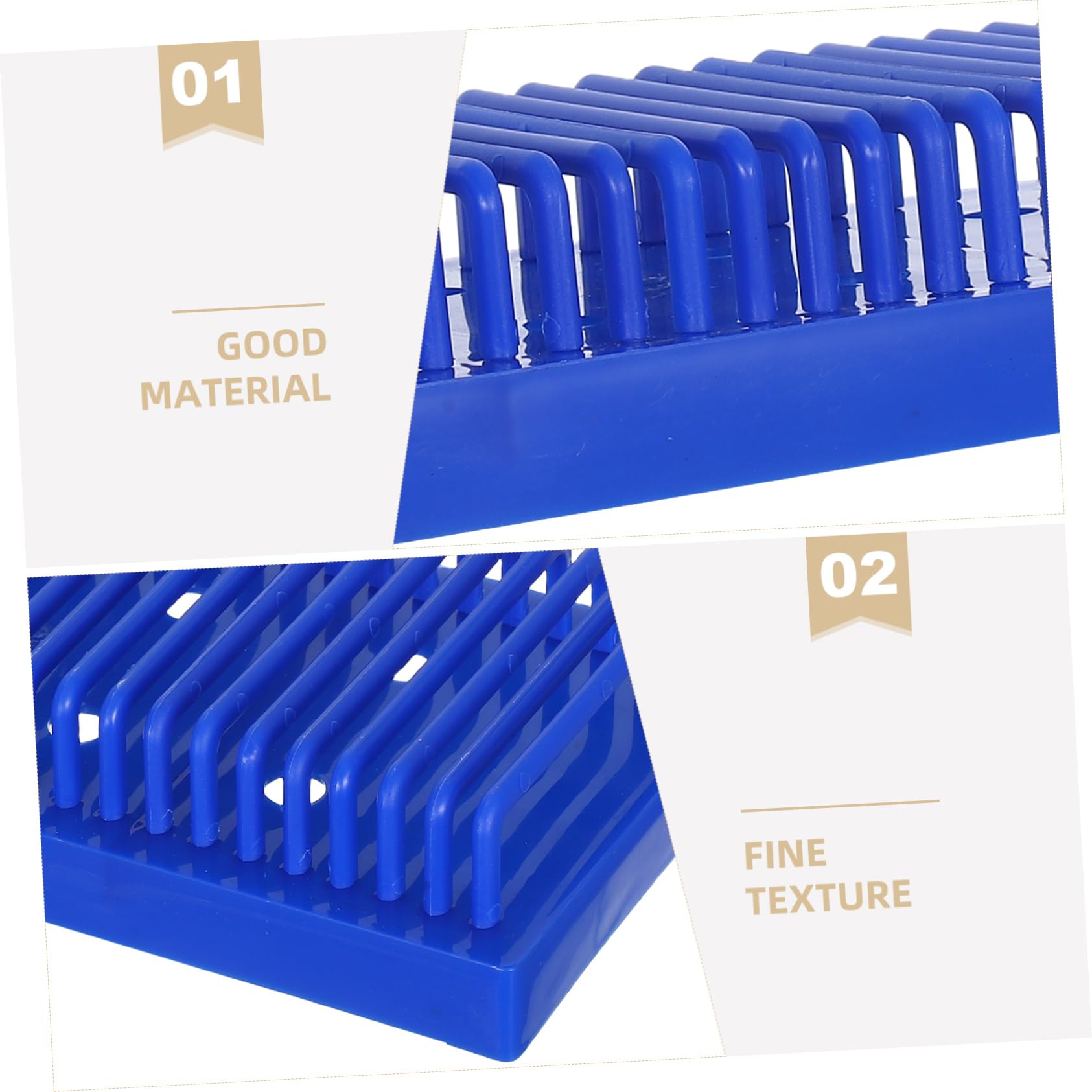 MAGICLULU Porte-Lames de Laboratoire Plastique Support pour Lames de Microscope avec Égouttoir à Plusieurs Niveaux Séchoir à Lames Compact