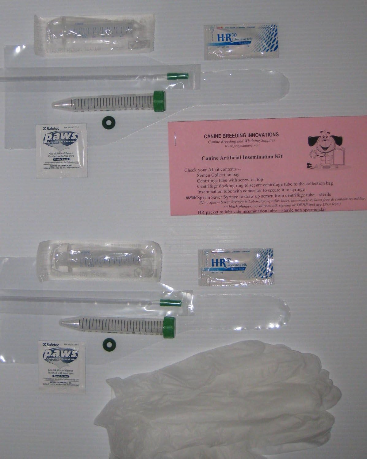 Canine Artificial Insemination Kit for Dogs - Medium Breeds (2-Pack)