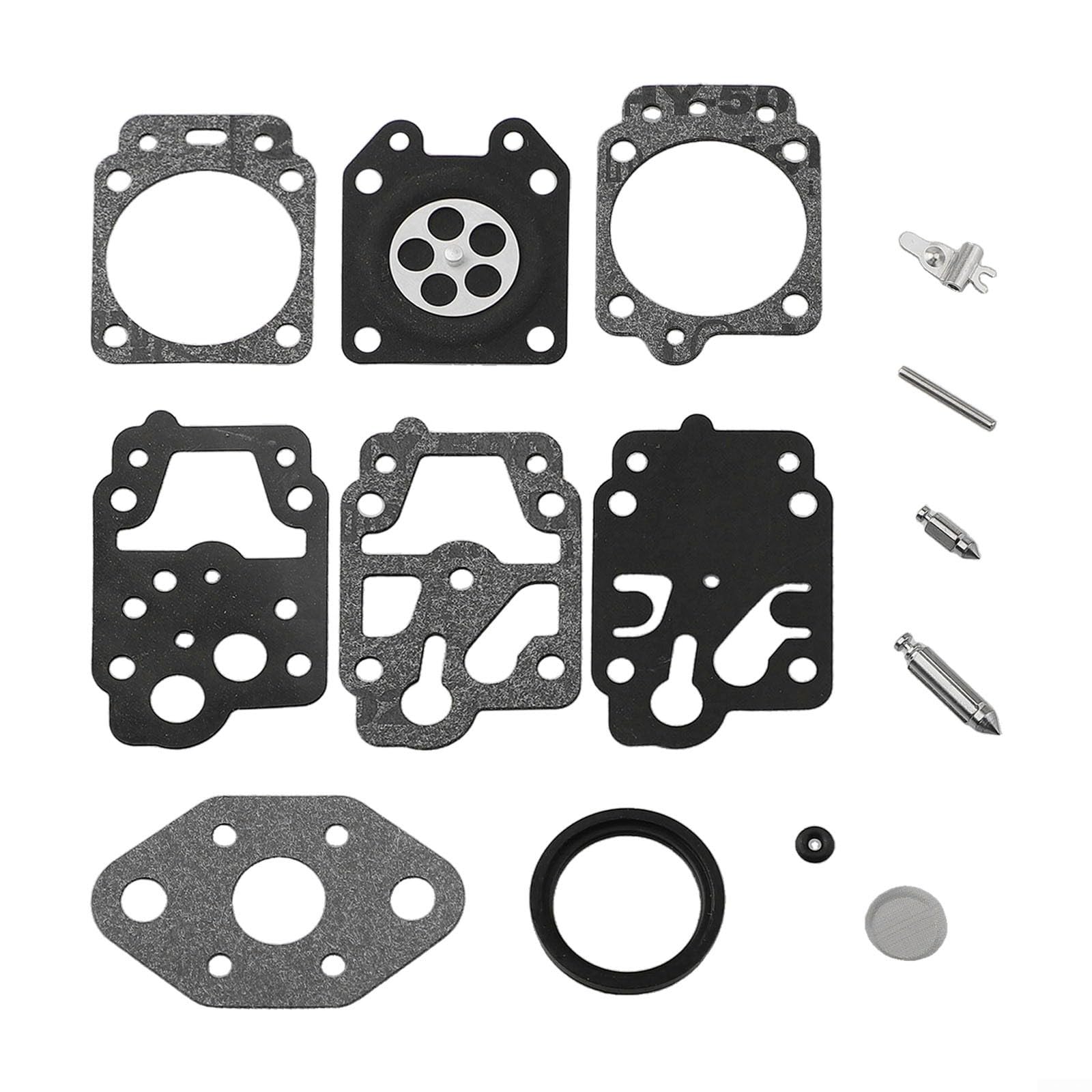 Replacement Carburetor Components for McCulloch T26CS/B26PS Trimmers, Includes Key Parts