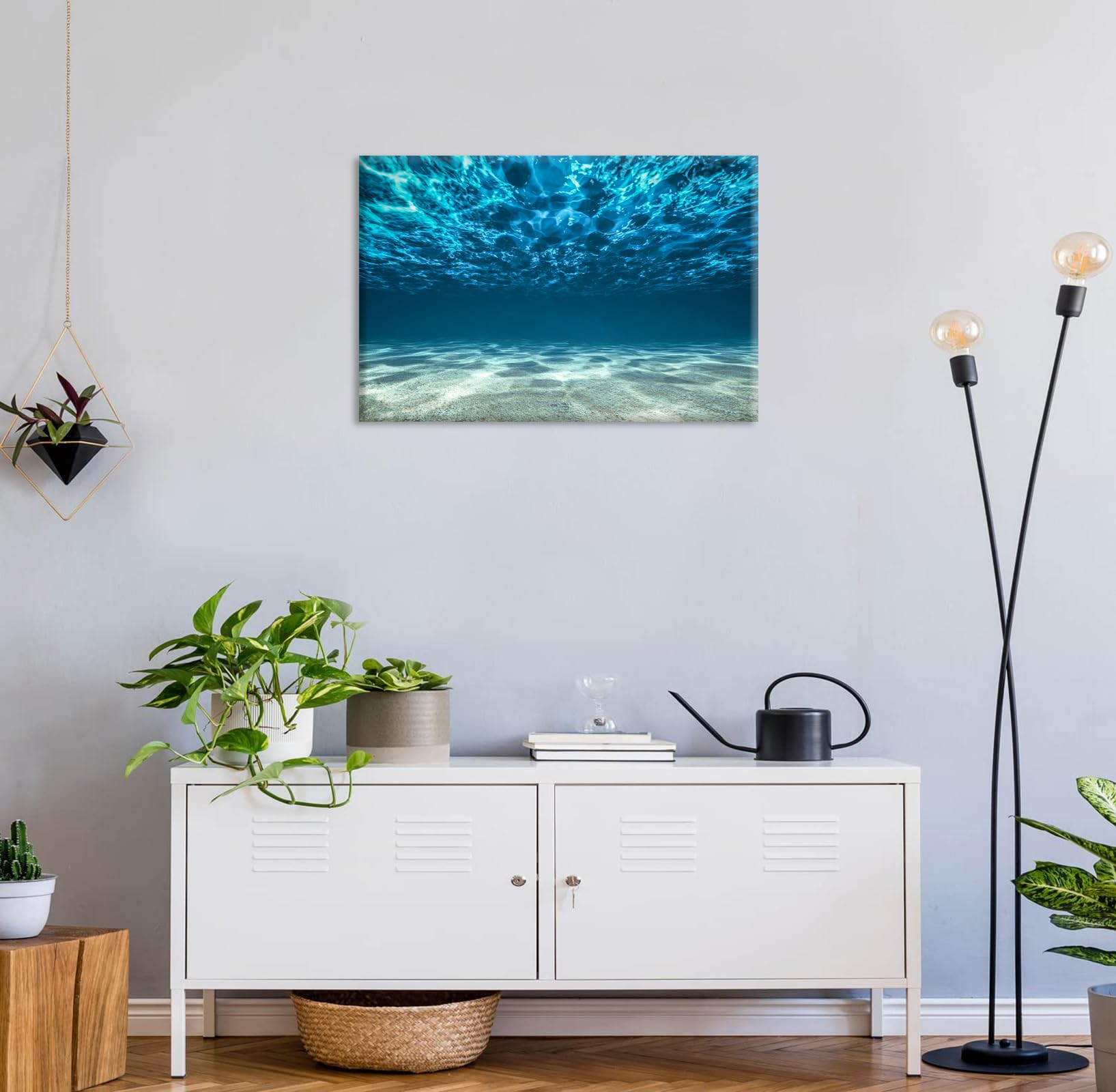 IKEA 廃盤 アートパネル 海 IKEA マリンアートパネル 海 24×32 3枚