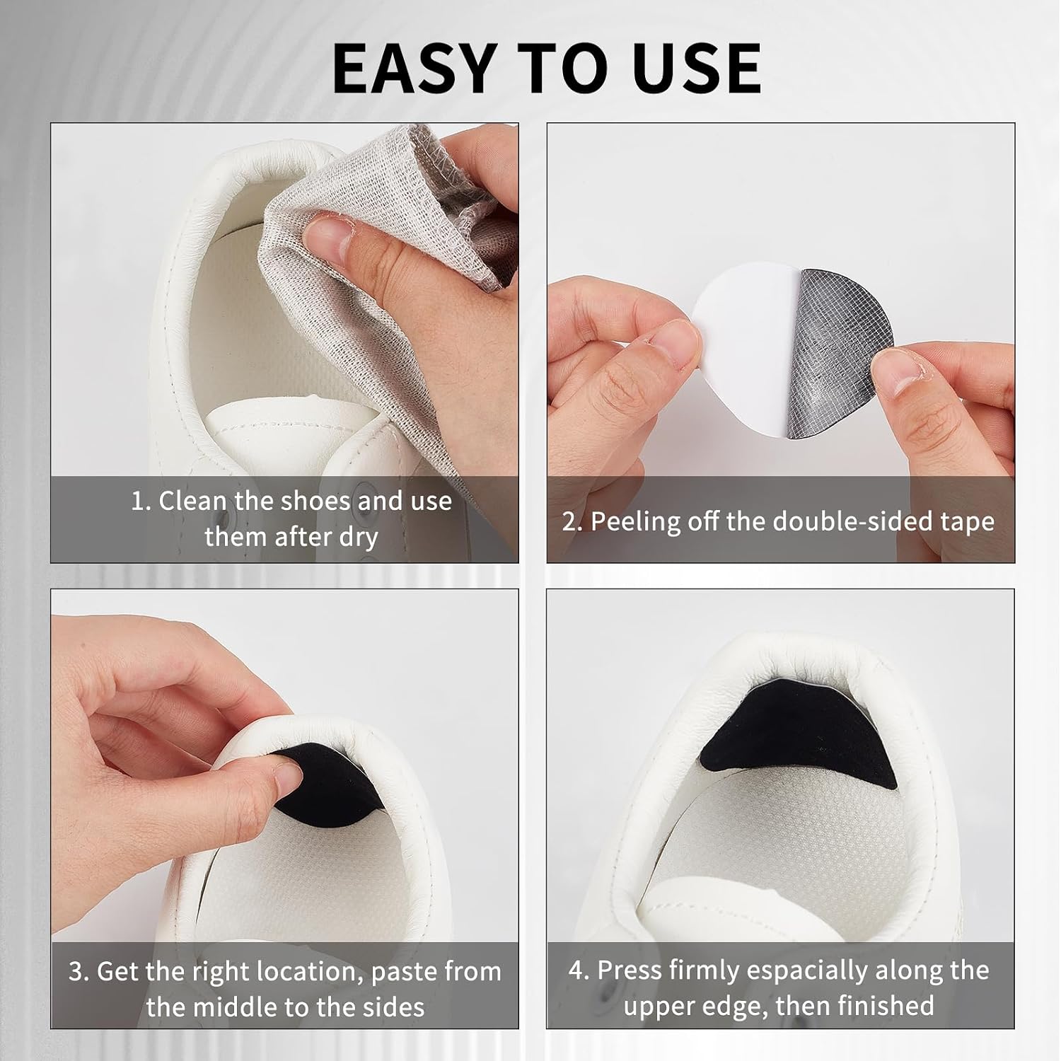 NICENEEDED 6 PCS Shoes Hole Repair Patch, Self-Adhesive Hole Vamp Repair Sticker Circle Sneaker Hole Repair Patches